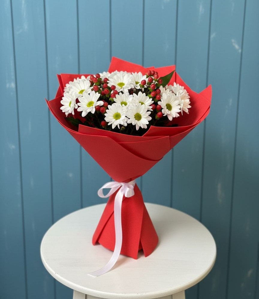 Букет цветов из: Хризантемы в Тлюстенхабль