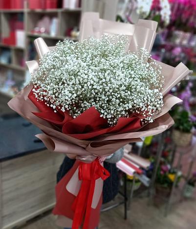 Букет цветов из: Гипсофила в Тлюстенхабль