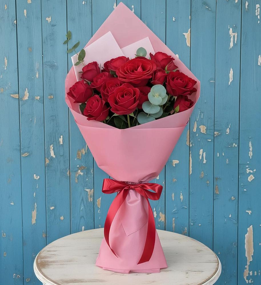 Букет цветов из: Розы в Тлюстенхабль