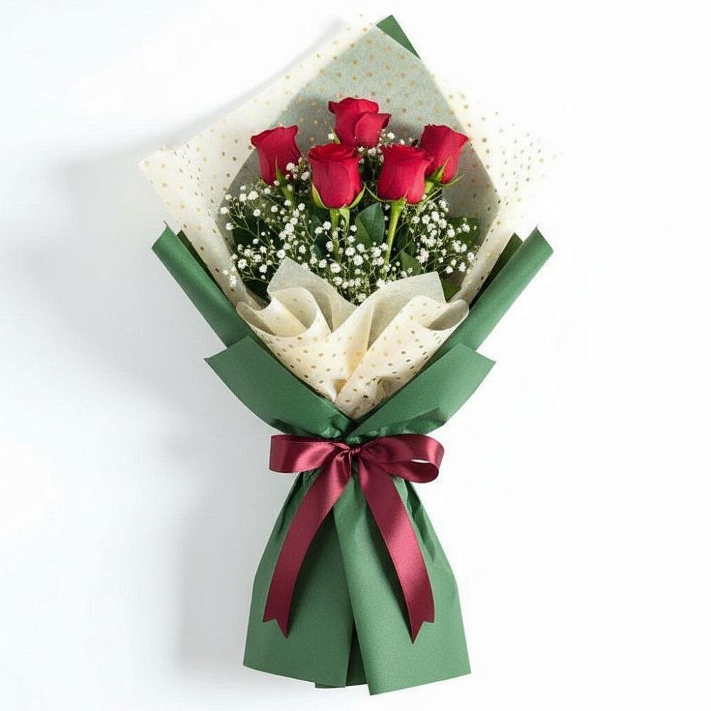 Букет цветов из: Розы в Тлюстенхабль