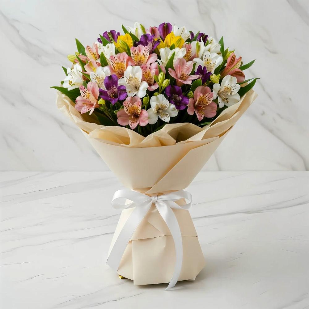 Букет цветов из: Альстромерии в Тлюстенхабль