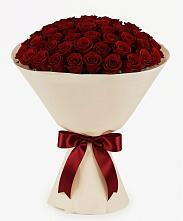 Букет 101 Бордовая роза Блэк Бакарра в Тлюстенхабль