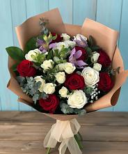 Букет цветов из:  Розы и Альстромерии #REPLACE_PRED# Тлюстенхабль