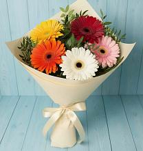 Букет цветов из:  Герберы в Тлюстенхабль