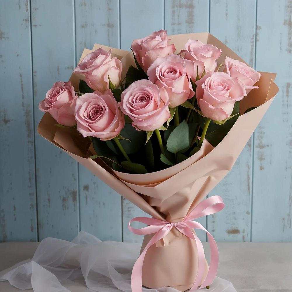 Букет цветов из: Розы в Тлюстенхабль