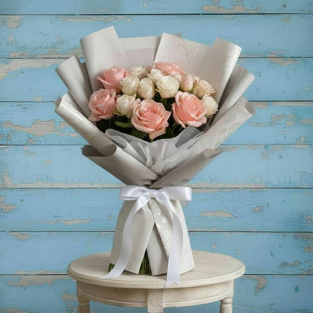 Букет цветов из: Розы в Тлюстенхабль