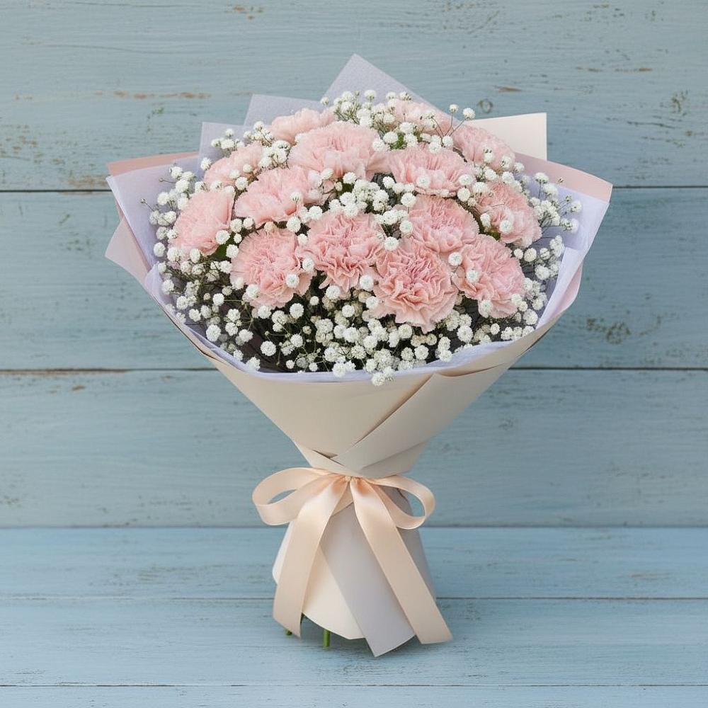 Букет цветов из: Гвоздики в Тлюстенхабль