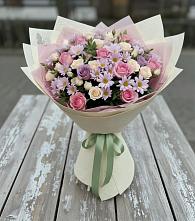 Букет цветов из:  Розы и Хризантемы в Тлюстенхабль
