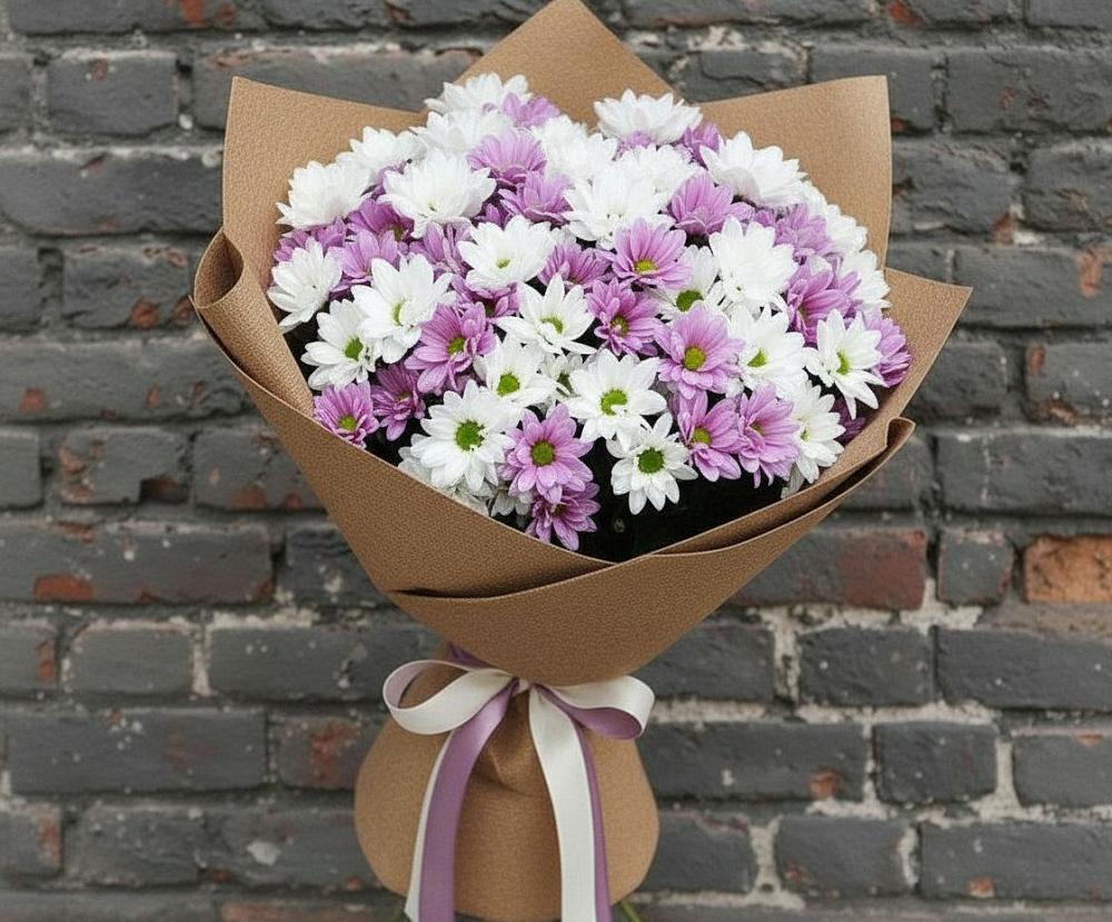 Букет цветов из: Хризантемы в Тлюстенхабль