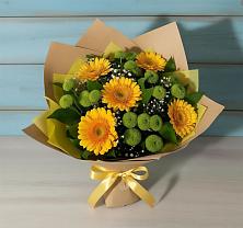 Букет цветов из:  Герберы и Хризантемы #REPLACE_PRED# Тлюстенхабль