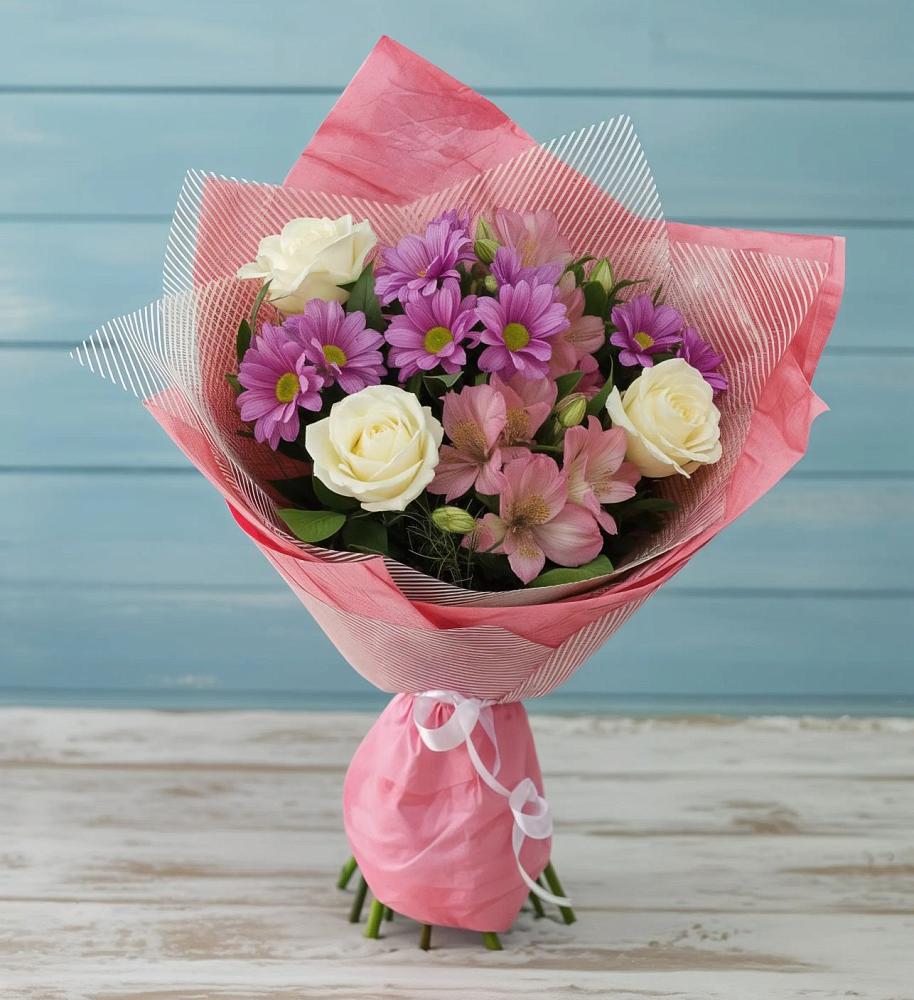 Букет цветов из: Герберы в Тлюстенхабль