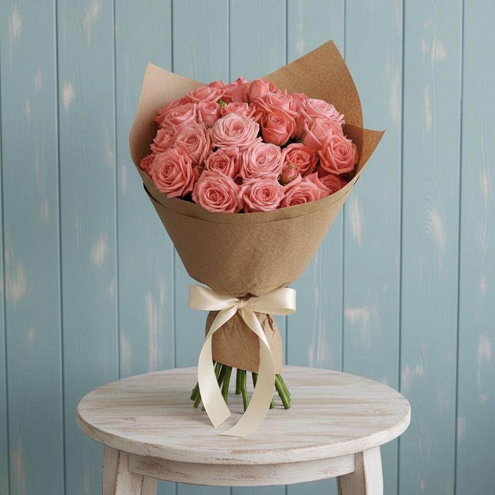 Букет цветов из: Розы в Тлюстенхабль