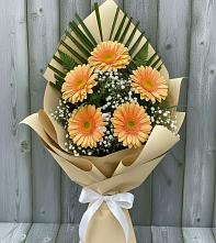 Букет цветов из:  Герберы в Тлюстенхабль