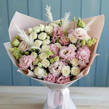 Букет цветов из:  Альстромерии и Розы #REPLACE_PRED# Тлюстенхабль
